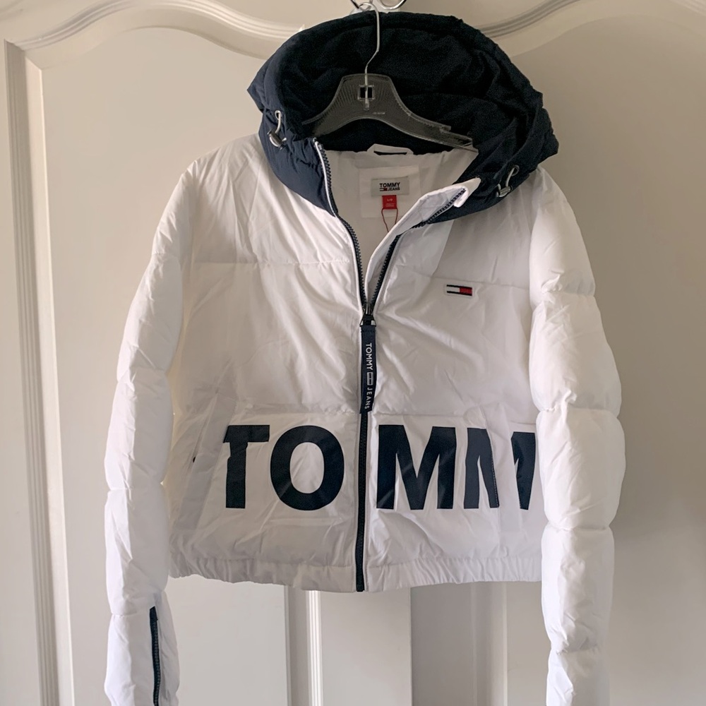 TOMMY womens crop puffer